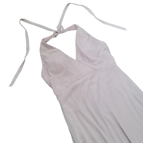 NWT Birdy Grey Moni Convertible Chiffon Maxi Bridesmaid Dress in Taupe Women 2XL - Picture 8 of 13